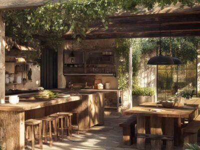 vanjske kuhinje omogućuju pripremu hrane i druženje u istom prostoru.